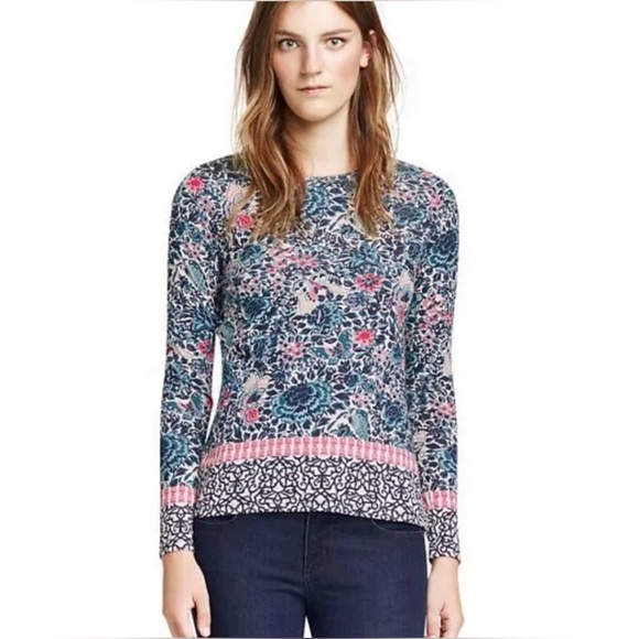 Tory Burch Tops - Tory Burch Blue Floral Top | Size M